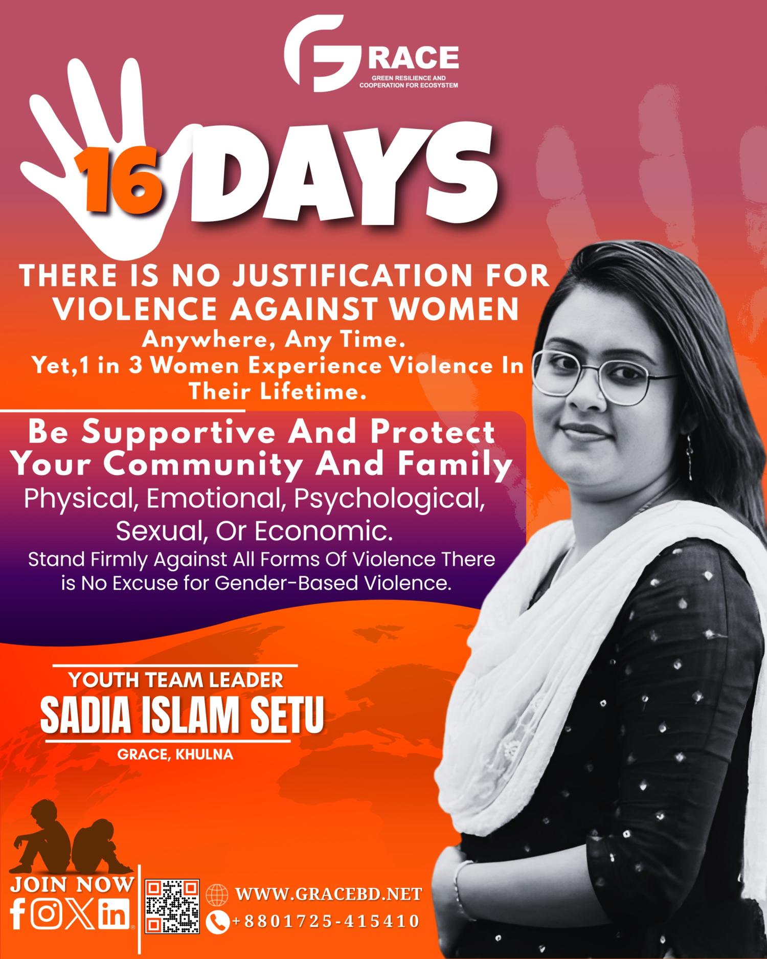 GRACE observed the 16 Days of Activism